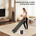 RAMYPOKET Treadmill For Home Use Foldable With Incline 12% App Control & Three Window LED Display 1-12km/h 150kg Compact Walking Pad - Image 2