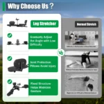 Leg Stretcher, 3 Bar Leg Spreader, Heavy Duty Leg Split Machine for Leg Stretching, Leg Press Machine Flexibility - Image 3