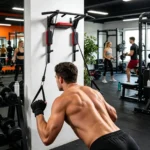 Wall-Mounted Pull-up Bar Fitness Horizontal Bar Multifunctional Dip Station With Eyelets 200kg Capacity Upper For Gym Accessory - Image 4