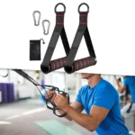 2Pcs Exercise Handles Resistance Band Handle Only for Cable Machine Pulleys - Image 2