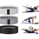 Basic Fabric Resistance Hip Booty Bands Glute Thigh Elastic Workout Bands Squat Circle Stretch Fitness Strips Loops Yoga Gym
