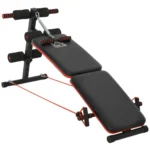 Ye Adjustable Sit Up Bench with Thigh Support, Foldable for Home Gym, Black, w/ Arm Pulling Rope for Core Workout - Image 2