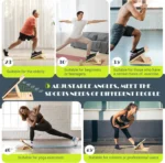 Slant Board for Calf Stretching, Adjustable Portable Wooden Incline Board for Calf Stretcher with Training Poster, 300 Lbs Weigh - Image 5