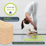 Slant Board for Calf Stretching, Adjustable Portable Wooden Incline Board for Calf Stretcher with Training Poster, 300 Lbs Weigh - Image 3