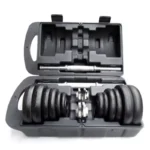 Painted Adjustable Dumbbell Barbell Set, 10‑50kg Free Weights Kit with Plastic Storage Box for Home Gym Workout - Image 6