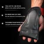 Professional Pull-up Deadlift Wrist and Hand Guard Gloves,Thick PU Weightlifting Gloves,Wear-Resistant Powerlifting Gloves - Image 4