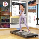 Superun 2in1 Walking Pad Treadmill Portable for Home&Office Under Desk 15.35*31.5in Belt Treadmill with Max 250lbs Quiet 45dB Treadmill - Image 2