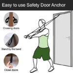1/2pcs Elastic Resistance Door Anchor Holder Bands Tube Doorway Sport Fitness Equipment for Effective Working-out Accessories - Image 5