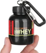 100ml Protein Powder Refillable Bottles with Keychain Funnel Portable Supplement Container for Travel Gym Workout Fitness - Image 2