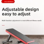 Multifunctional Folding Flat Bench for Dumbbell Workout Adjustable Fitness Training Equipment Home Gym Exercise Machine - Image 2