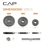 Barbell Adjustable Dumbbell Weight Set Multiple Options - Image 3