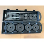 50kg Adjustable Bar Dumbbell and Barbell Set Home Weightlifting and Strength Training Equipment - Image 3