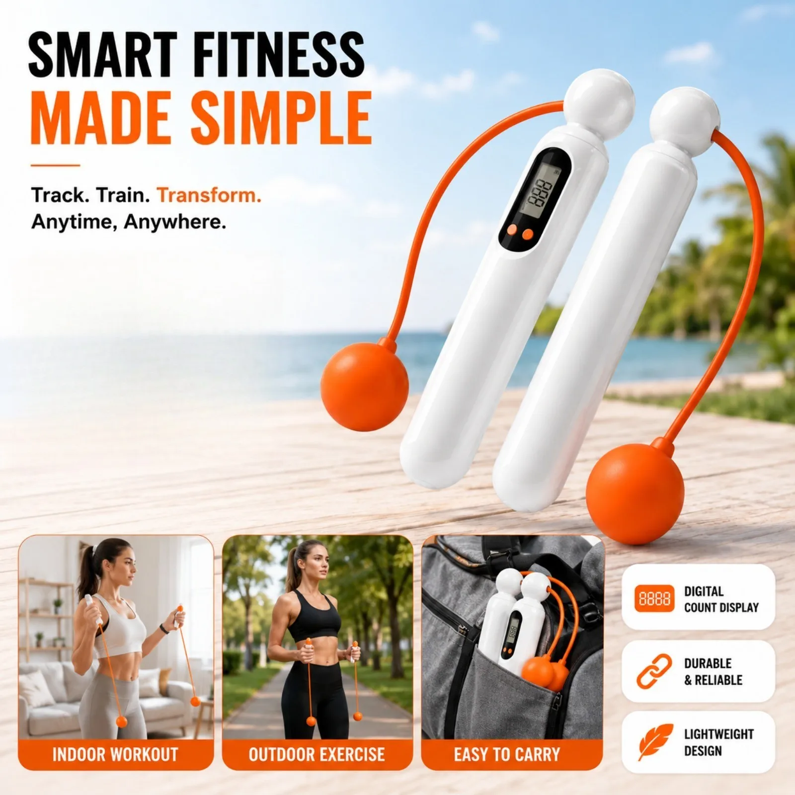 kf-Se30586557b7b4047afcbedf063954f4aw Cordless Jump Rope Ropeless Skipping Rope with Digital Counter Skipping Rope - Image 1