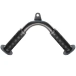 Tricep Pull Down Attachment with Skin-Friendly Rubber, V Bar Attachment Tricep Bar for Home Cable Machine Attachments